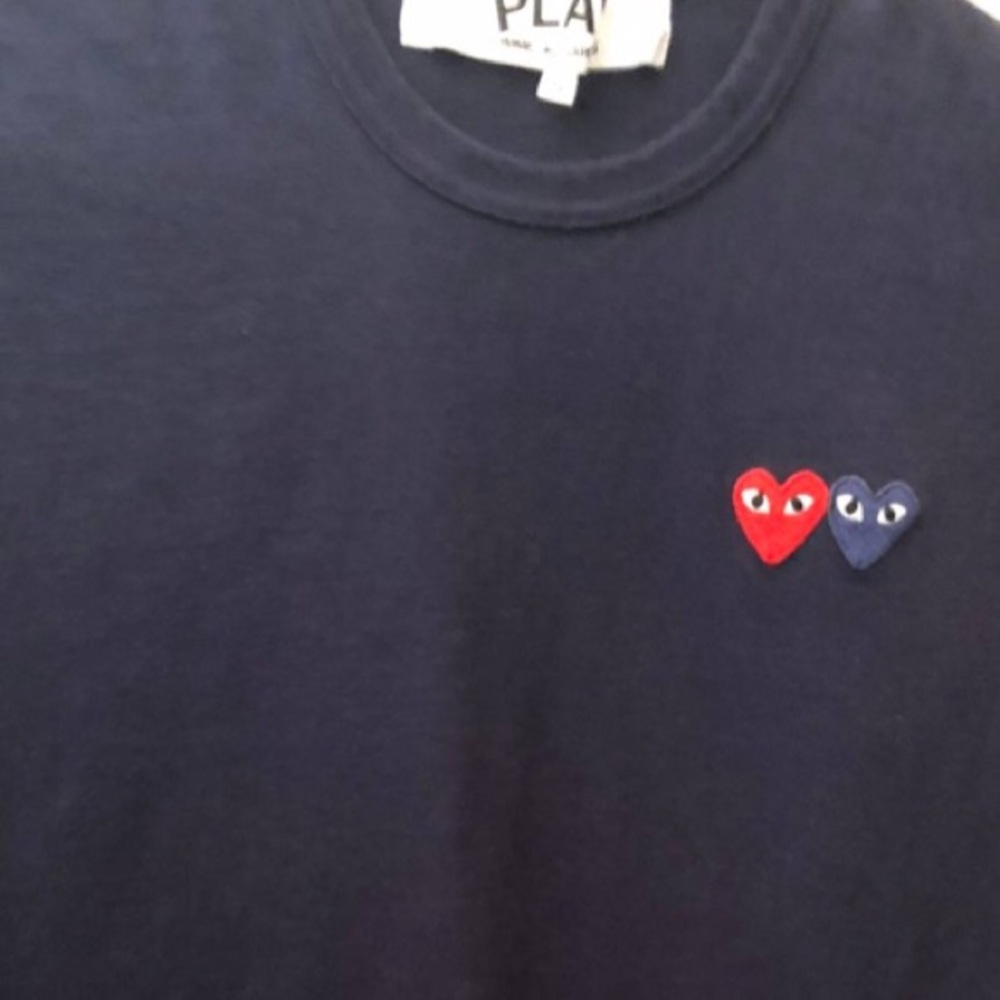 Navy blue comme des garçon t-shirt